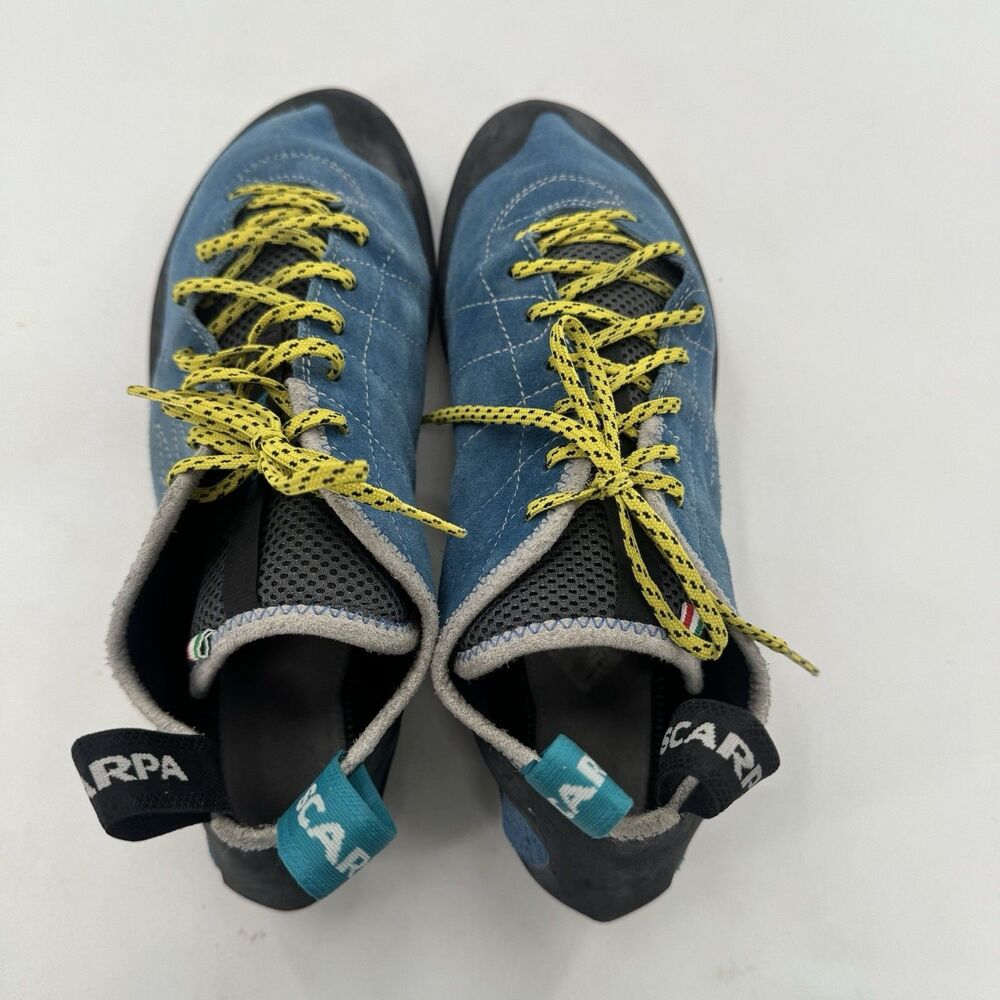 SCARPA Helix Lace-Up Climbing Shoes Blue Men's US 11 45.5 Medium Fast Shipping - Picture 9 of 16
